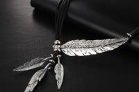 Vintage Feather Choker Necklace