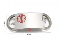 Medical Alert Genuine Flat Leather Bracelet - Customise