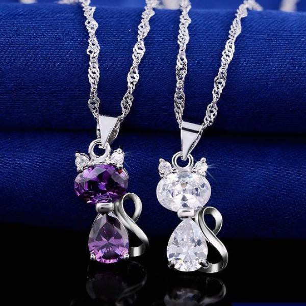 Cute Kitty Cat Necklace