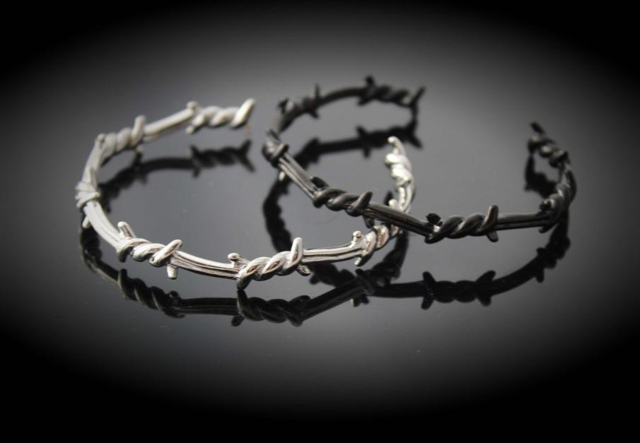 Barbed discount wire cuff