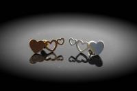 Chrissie C jewellery heart earrings