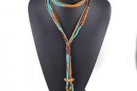 Multi Layer Long Statement Necklace