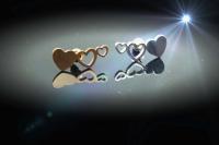 Chrissie C jewellery heart earrings