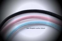 Double Skull sheepskin Leather & Steel Bracelet - Petite Design - Customisable!