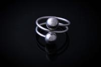 Adjustable Ring - Open Ball Design- Stainless Steel