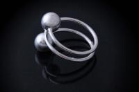 Adjustable Ring - Open Ball Design- Stainless Steel