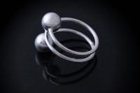 Adjustable Ring - Open Ball Design- Stainless Steel