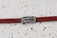 Anchor Nautical Leather & Steel Bracelet Customised