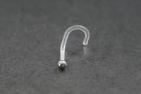 Bioplastic Body Jewelry Gem Nose Stud 20 Gauge -Choice of Colour