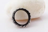 Black Stainless Steel  Chain Ring - Unisex