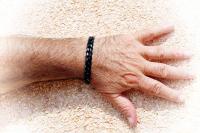 Black Stainless Steel Cuban Link Bracelet 22.5cm-24cm