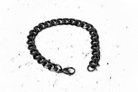 Black Stainless Steel  Cuban Link Bracelet 22.5cm-24cm