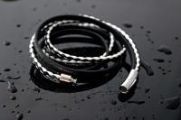 Leather Multiwrap Double Strand Black & White Bracelet - Crafted To Size