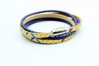 Wrap Around Bracelet Golden Purple Twist