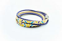 Wrap Around Bracelet Golden Purple Twist