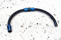 Electric Blue Contemporary Cutting Edge Leather Bracelet - Customise!