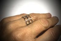 Circles Adjustable Ring In Stainless Steel