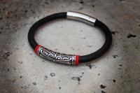 Cross Totem Leather & Steel Bracelet - Customisable!