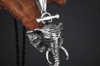 Elephant Pendant - Stainless Steel Statement Piece