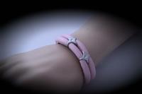 Double Layer Star Bracelet - Stunning Ultra Soft Sheepskin Leather - Customisabl