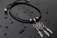 Dream Catcher Genuine Leather Choker