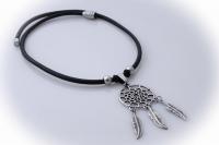 Dream Catcher Genuine Leather Choker