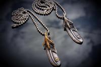 Eagle Claw Feather Pendant - Stainless Steel