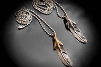 Eagle Claw Feather Pendant - Stainless Steel