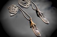 Eagle Claw Feather Pendant - Stainless Steel