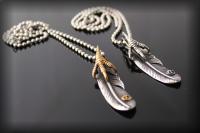 Eagle Claw Feather Pendant - Stainless Steel