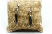 Punk Dangle Stick Titanium Steel Earrings - Customisable