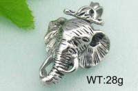Elephant Pendant - Stainless Steel Statement Piece