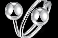 Adjustable Ring - Open Ball Design- Stainless Steel