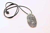 Fingerprint Design Long Necklace -Customisable