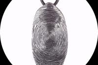 Fingerprint Design Long Necklace -Customisable