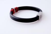 Skull Bracelet - Flat Leather - Customisable!