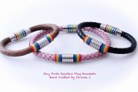 Rainbow Flag Gay Pride Bracelet - Customisable!