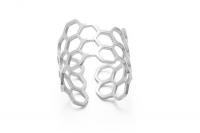 Geometric Honeycomb Design Adjustable Ring