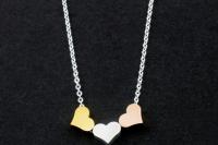 Triple Heart Delicate Necklace