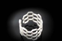 Geometric Honeycomb Design Adjustable Ring