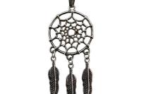 Dream Catcher Pendant Necklace - Stainless Steel