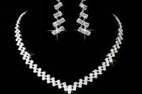 Crystal Jewellery Set - Choker and Earrings