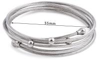 Twist Wire Mesh Bracelet - Stainless Steel