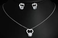 Heart Shaped Stainless Steel Jewellery Set