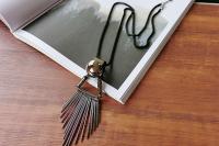 Punk Triangle Tassel Long Necklace