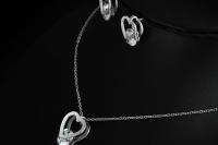 Heart Shaped Stainless Steel Jewellery Set