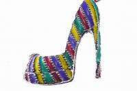 Large Colourful High Heeled Shoe Pendant