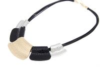 Punk Geometric Bib Choker Necklace