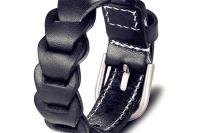 Leather adjustable bracelets from Chrissie C