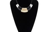 Punk Geometric Bib Choker Necklace